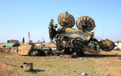 France's Foreign Minister Jean-Noel Barrot and his German counterpart Annalena Baerbock visit the notorious Saydnaya prison north of Damascus, accompanied by members of Syria's White Helmets rescue group