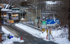 It's a short drive to the Canadian customs office