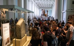 The British Museum houses treasures such as the Rosetta Stone