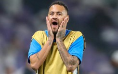 Neymar warms up ahead of the AFC Champions League for Al-Hila in October