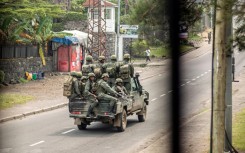 Members of the M23 armed group during a patrol in Goma, a vital trading hub that they mostly now control 