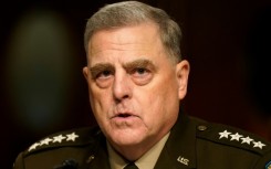The Pentagon says security protection will be scrapped for former general Mark Milley, who is pictured speaking during a Senate hearing in September 2021, when he was the top US military officer