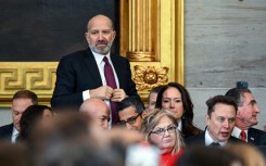 Howard Lutnick, Donald Trump's pick to be commerce secretary -- seen here during the president's inauguration earlier this month -- told his confirmation hearing he prefers across-the-board tariffs