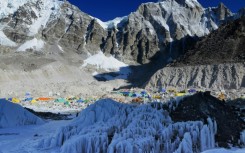 Everest Base Camp: Nepal is home to eight of the world's 14 peaks over 8,000 metres (26,246 feet) and welcomes thousands of climbers each year 