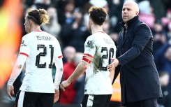 Arne Slot's (right)Liverpool were stunned by Plymouth in the FA Cup