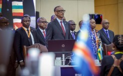 Rwanda's Paul Kagame took part in the summit in person
