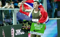 Norway's Jakob Ingebrigtsen ran the fastest indoor mile in history