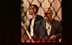 Cracks have appeared in the talks between the far right led by Herbert Kickl (L) and the conservatives