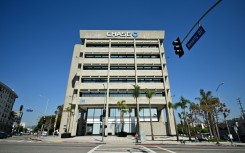 The original Liberty Savings and Loan building -- now Chase -- in Los Angeles, designed by architect Kurt Meyer and completed in 1966, is an example of Brutalist architecture