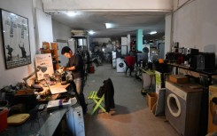 Sabri Cheriha, a Tunisian engineer turned social entrepreneur, works at the depot that hosts Wefix