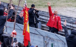 'Every ingredient': Lewis Hamilton waves to fans after he tried the new F1 Ferrari SF-25 