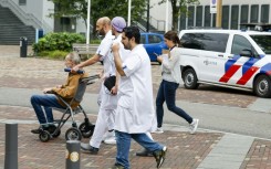 The attack sparked panic in the hospital