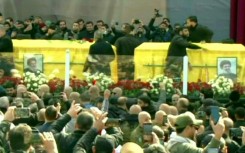 Coffin of slain Hezbollah leader Hassan Nasrallah arrives for funeral