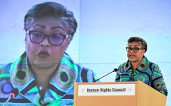 The DR Congo's Prime Minister Judith Suminwa Tuluka spoke at the UN Human Rights Council in Geneva