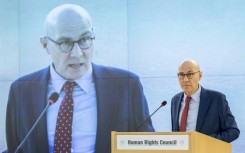UN rights chief Volker Turk addressed the Human Rights Council in Geneva