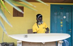 The West Factory workshop in Abidjan produces around 50 to 60 surfboards a year