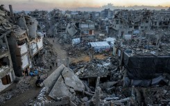 Arab leaders were gathering in Cairo Tuesday to settle on a reconstruction plan for the devastated Gaza Strip