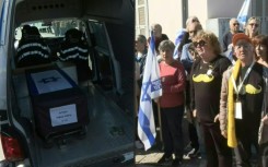 Israelis pay respects to Shlomo Mansour whose body was released by Hamas