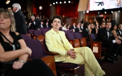 US-French actor Timothee Chalamet wore Givenchy to the Oscars 