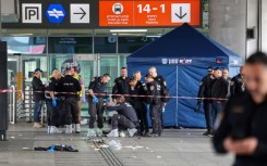 The attack took place at a bus and train station in the Israeli coastal city of Haifa