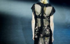 Embroidery, lace and sheer materials were again in vogue