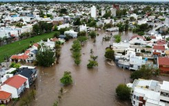 Torrential rain caused flooding in the Argentine port city of Bahia Blanca, killing six people