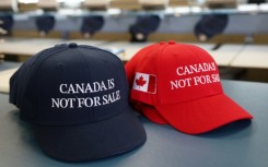 Hats that have become popular in Canada amid President Donald Trump's threats to annex the country