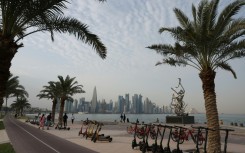 The skyline of Qatar's capital Doha, which like other Gulf Arab states is in an arid desert region
