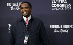 Cameroon delegate Samuel Eto'o at the 2024 FIFA congress in Bangkok.
