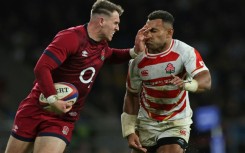 Recall: England wing Tom Roebuck (L) will make his first Test start against Wales 