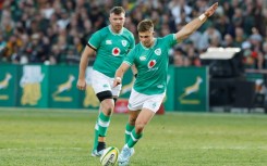Starting again: Ireland fly-half Jack Crowley (R) has been recalled to the 1st XV to play Italy in the Six Nations