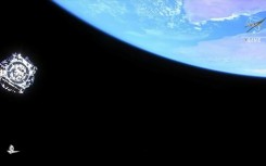 The Webb telescope as it left Earth in 2021