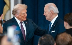 US President Donald Trump, seen here with his predecessor Joe Biden during his inauguration in Washington on January 20, 2025, has vowed to go after his political enemies