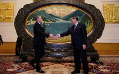 Republican Senator Steve Daines met Chinese Vice Premier He Lifeng in Beijing on Saturday