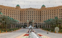 The Ritz-Carlton in Riyadh where talks are underway with US mediation to try to reach a ceasefire in the Russia Ukraine war