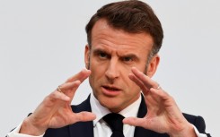 France's President Emmanuel Macron spoke of a "reassurance force" for Ukraine