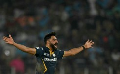 Double strike: Gujarat Titans fast bowler Mohammed Siraj celebrates