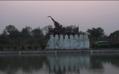 Sun sets over damaged Mandalay Palace as Myanmar quake toll passes 2,000