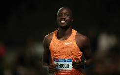 Letsile Tebogo stunned his American rivals to win the Olympic 200m gold medal last year