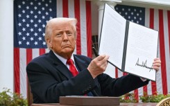 US President Donald Trump also slapped 25 percent tariffs on all foreign-built automobiles