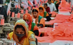 Textile and garment production accounts for about 80 percent of exports in Bangladesh