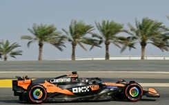 McLaren's Oscar Piastri on his way to topping third practice in Bahrain