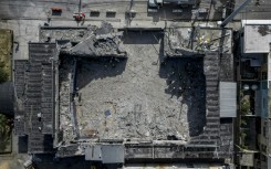 The scene in Santo Domingo resembled the aftermath of an earthquake, with a gaping hole where the roof of the Jet Set club had been