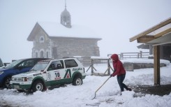 Snowfall in April is not unusual in the Alps but the quantity of snow has taken many residents by surprise