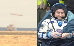 Soyuz spacecraft returns to Earth with two Russians, American aboard