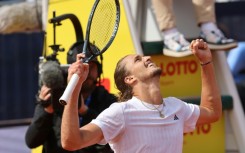 Germany's Alexander Zverev celebrated his 28th birthday winning the Munich title for a third time