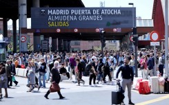 The blackout paralysed train and metro networks -- and there was no signal for phones either