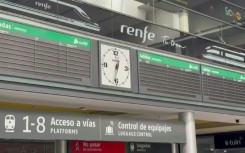 Scene inside Malaga train station as huge blackout hits Spain