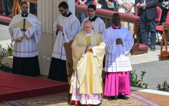 Cardinal Pietro Parolin (C) played a key role in mediating a thaw between the United States and Cuba, as well as making a key Vatican agreement with China