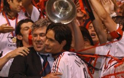 Carlo Ancelotti won his first Champions League title as a coach with AC Milan in 2003